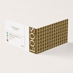LOOS  FOLDED BUSINESS CARD