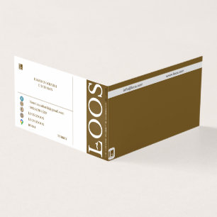 LOOS FOLDED BUSINESS CARD