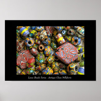 Loose Beads Series - Antique Millefiori Glass Poster