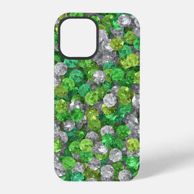 Loose Emerald Gemstones iPhone Case (Back)