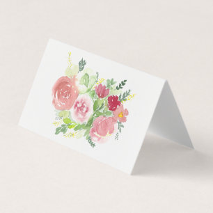 loose floral hand-painted notecard