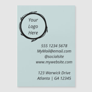 Loose Fun Scribble Circle Frame Business Card
