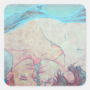 Loose Lips Square Sticker