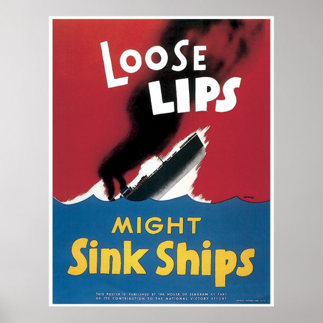 Loose Lips WWII Poster (Front)