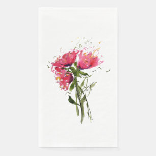 Loose Poppies Paper Guest Towel Napkin