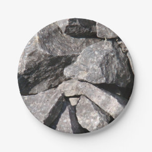 Loose Rough Granite Rock Paper Plates