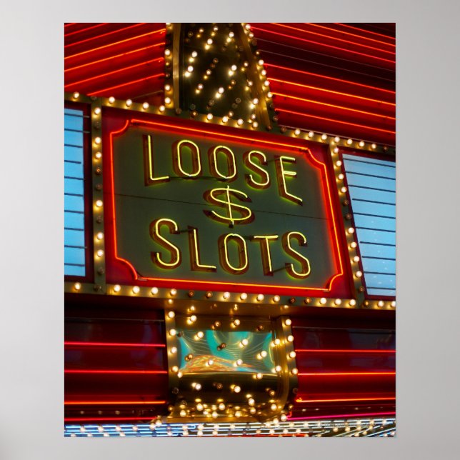 Loose slots sign on casino, Las Vegas, Nevada (Front)
