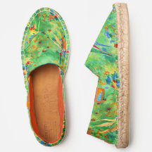 Loose summer florals enveloped in green