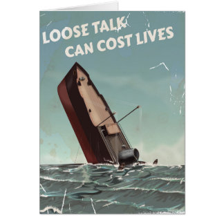 Loose Talk Cost Lives WW2 Poster