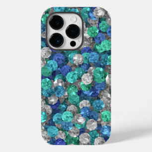 Loose Turquoise and Blue Gemstones Case-Mate iPhone 14 Pro Case