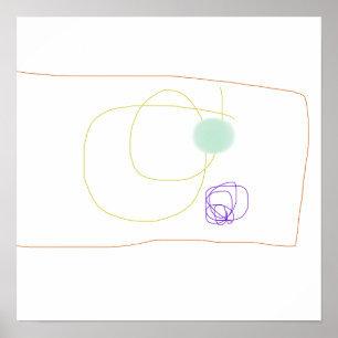 Loosely Drawn Rectangle Poster