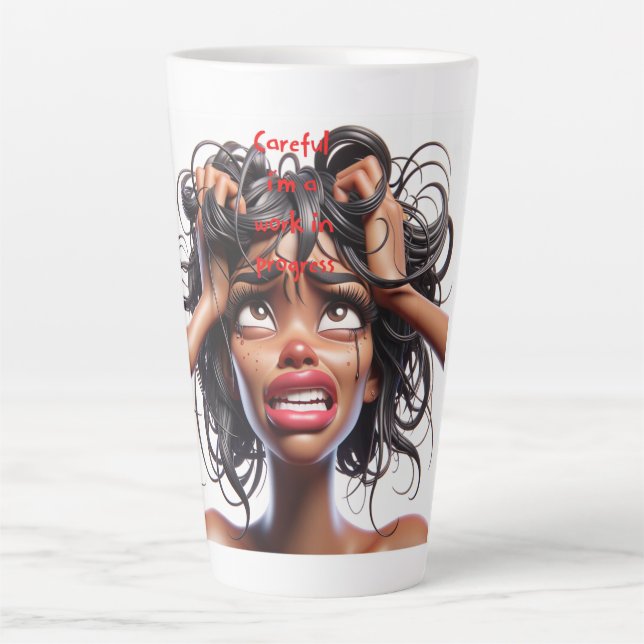 Loosing it! latte mug (Front)