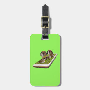 Lop Eared Bunny Rabbit Family Tech Swavy, Luggage Tag