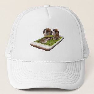 Lop Eared Bunny Rabbit Family Tech Swavy, Trucker Hat