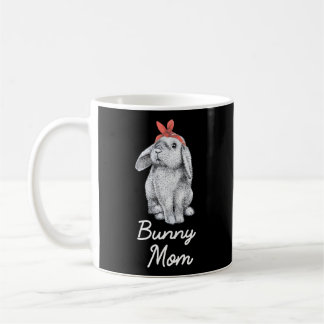Lop Eared Bunny Rabbit Mum Drawing Coffee Mug