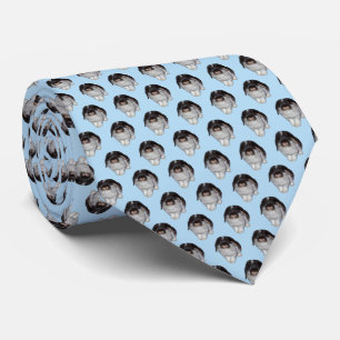 Lop-Eared Rabbit Frenzy Tie (Light Blue)