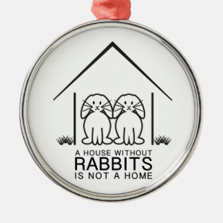 Lop-eared Rabbit Home Metal Tree Decoration