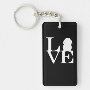 Lop Rabbit Lover I Love Bunnies Graphic Key Ring