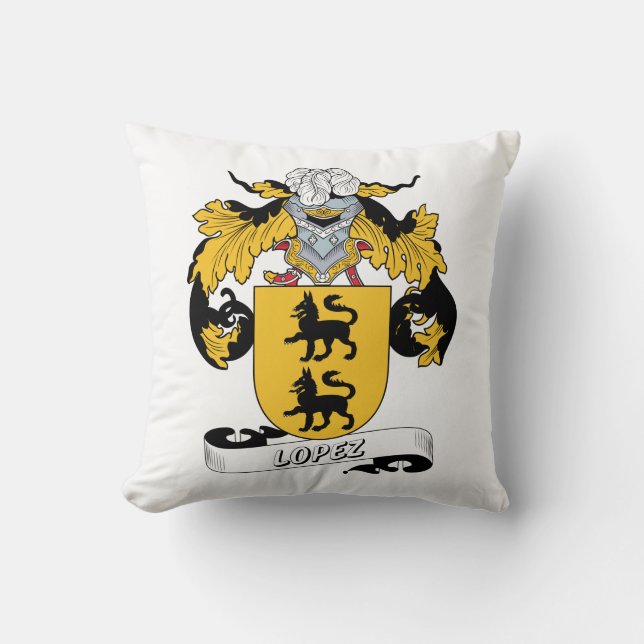 Lopez Family Crest Cushion (Front)