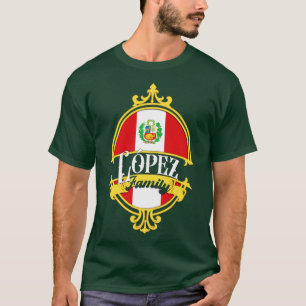 Lopez Family Peru Flag T-Shirt