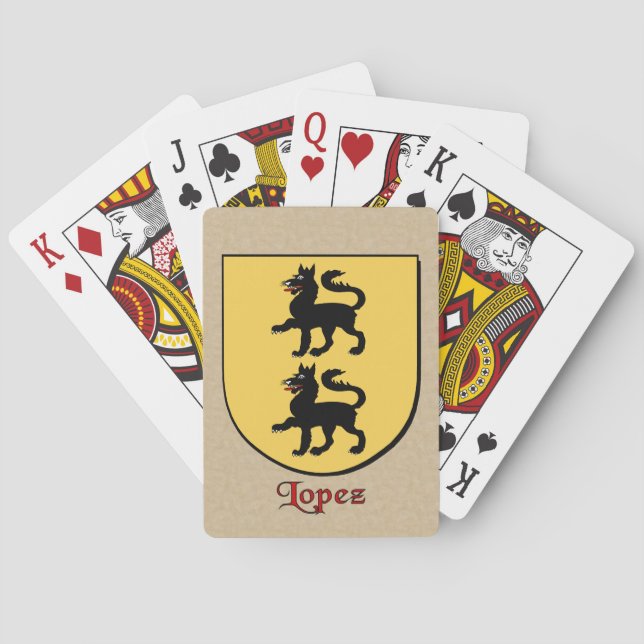 Lopez Heraldic Shield Playing Cards (Back)