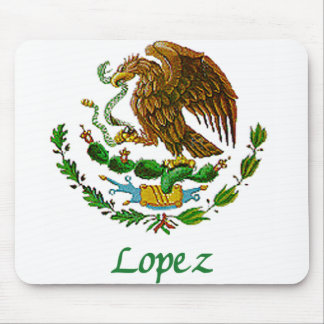 Lopez Mexican National Seal Mouse Mat