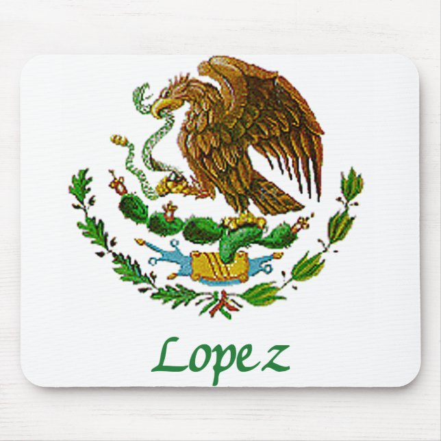 Lopez Mexican National Seal Mouse Mat (Front)
