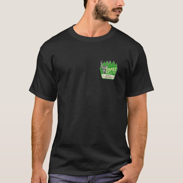 Lopez, PA Deer 3 T-Shirt (Front)