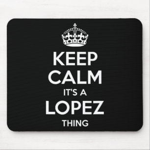 Lopez Surname Funny Family Tree Birthday Reunion G Mouse Mat