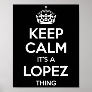 Lopez Surname Funny Family Tree Birthday Reunion G Poster