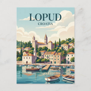 Lopud Island Croatia Postcard