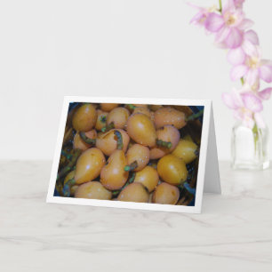 Loquat Fruit Card
