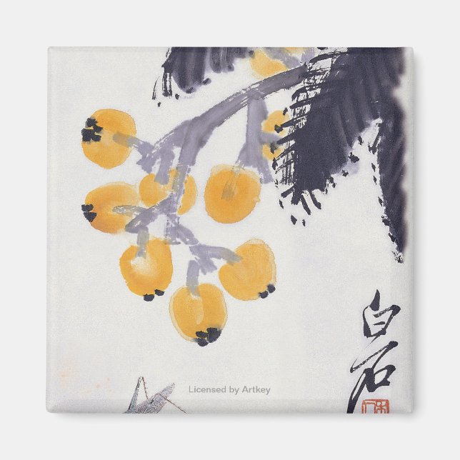 Loquats and a Grasshopper Magnet (Front)