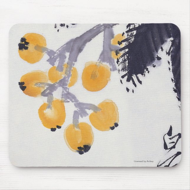 Loquats and a Grasshopper Mouse Mat (Front)