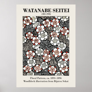 loral Pattern by Watanabe Seitei Poster