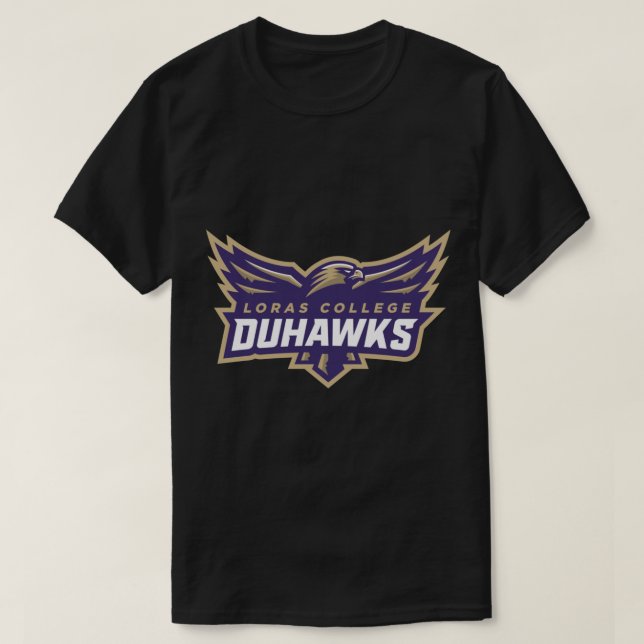 Loras College duhawks Pullover Hoodie (Design Front)