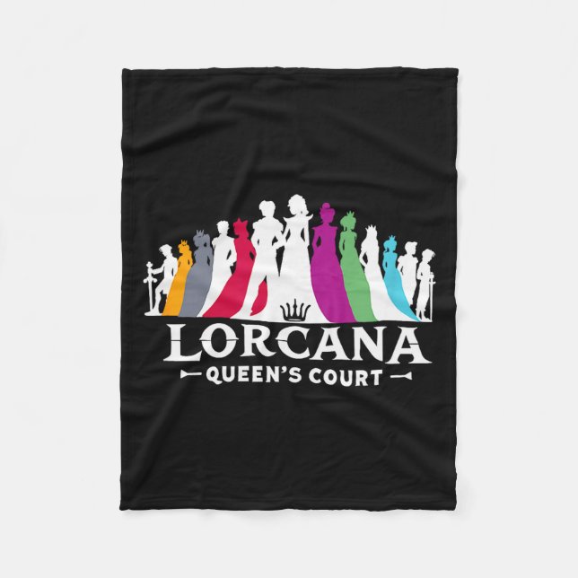 Lorcana Queen's Court  Fleece Blanket (Front)