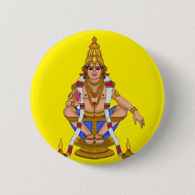 Lord Ayyappan Button (Front)