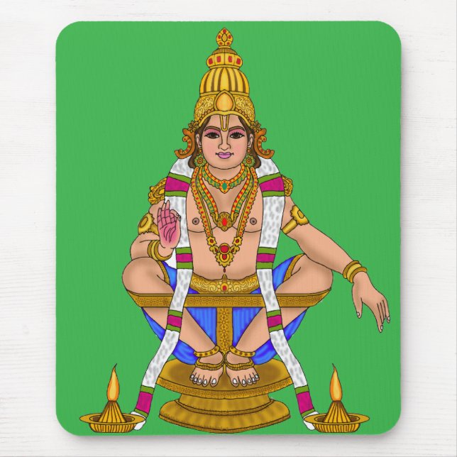 Lord Ayyappan Notebook Mouse Mat (Front)