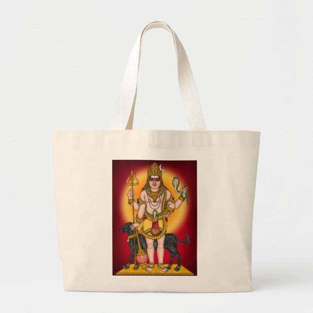 Lord Bhairava Canvas Tote Bag (Front)
