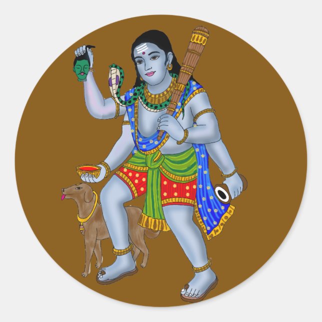 Lord Bhairava Stickers (Front)