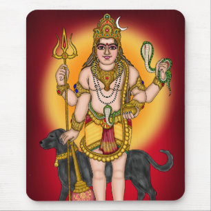 Lord Bhairava Wall  Mouse Mat