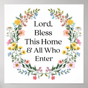 Lord Bless This Home Family Home Decor Quotes