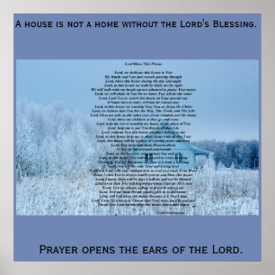 Lord bless this house 24X24 poster