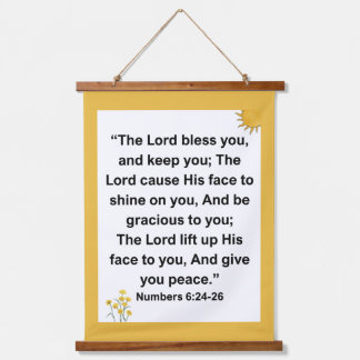 Lord Blessing Keep You Numbers Hanging Tapestry