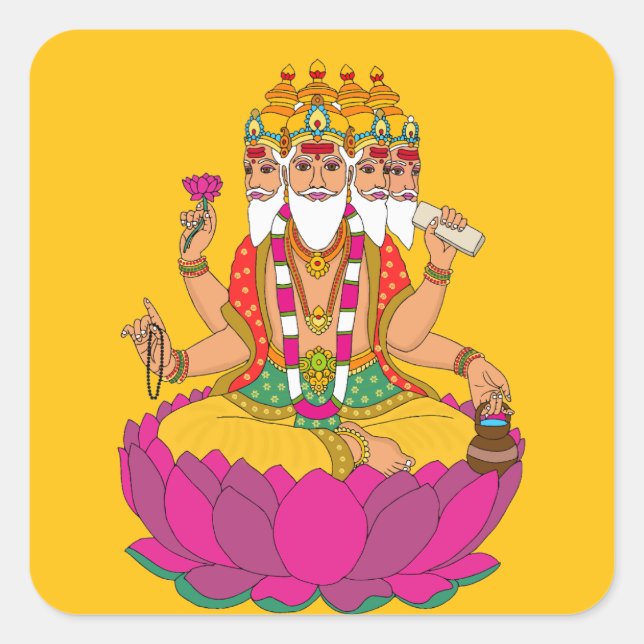Lord Brahma Sticker (Front)