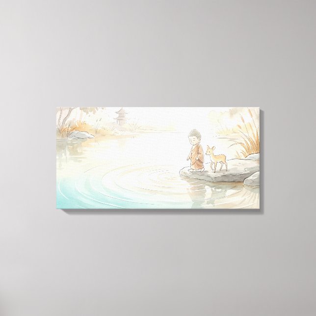 Lord Buddha Canvas Print (Front)