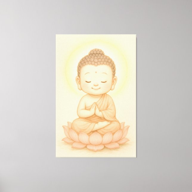 Lord Buddha Canvas Print (Front)