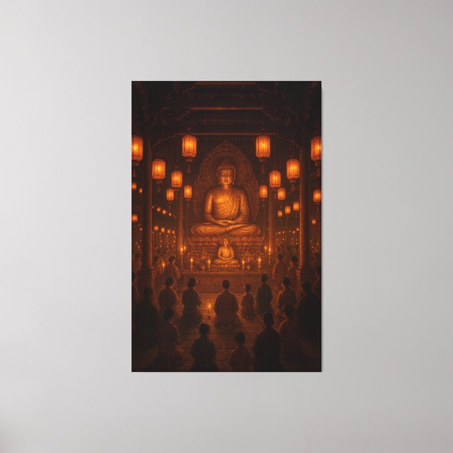 Lord Buddha Canvas Print (Front)