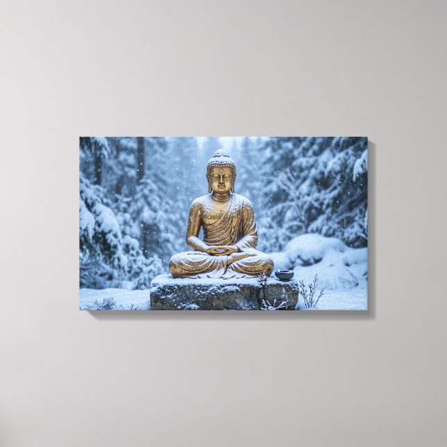 Lord Buddha Canvas Print (Front)